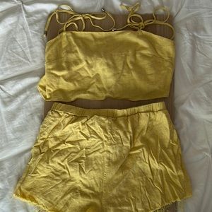 Shorts and Crop Top set (sorry it’s wrinkly)